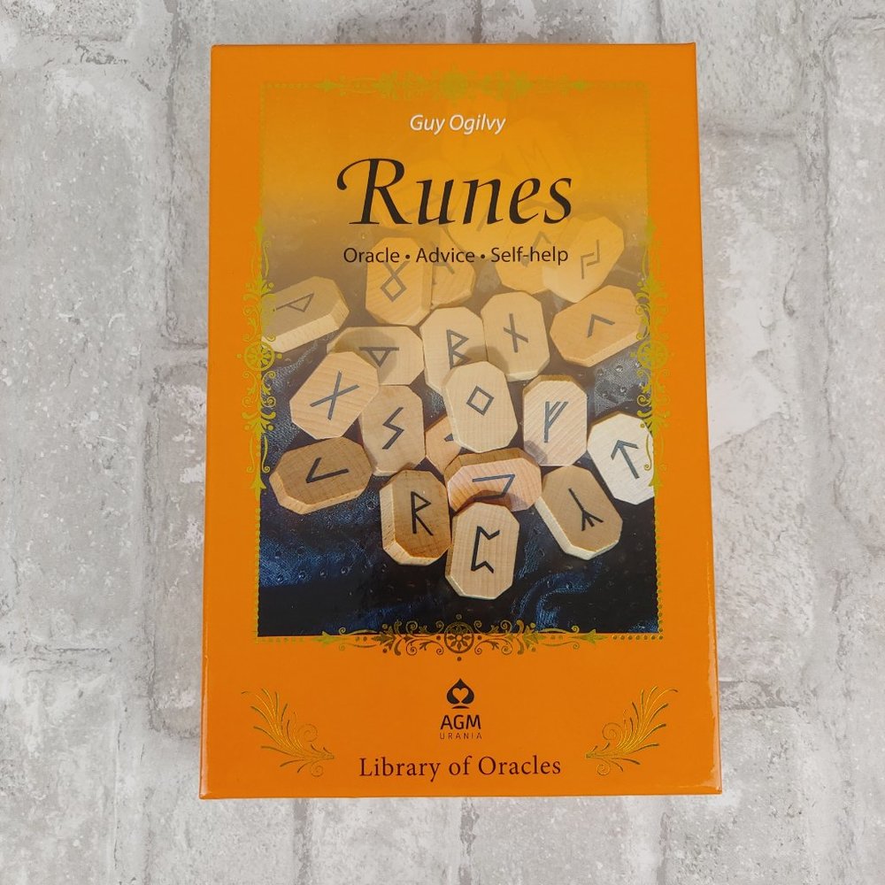 Runes Library of Oracles Boxed Set by Guy Ogilvy Nordic Rune Set Norse Runes